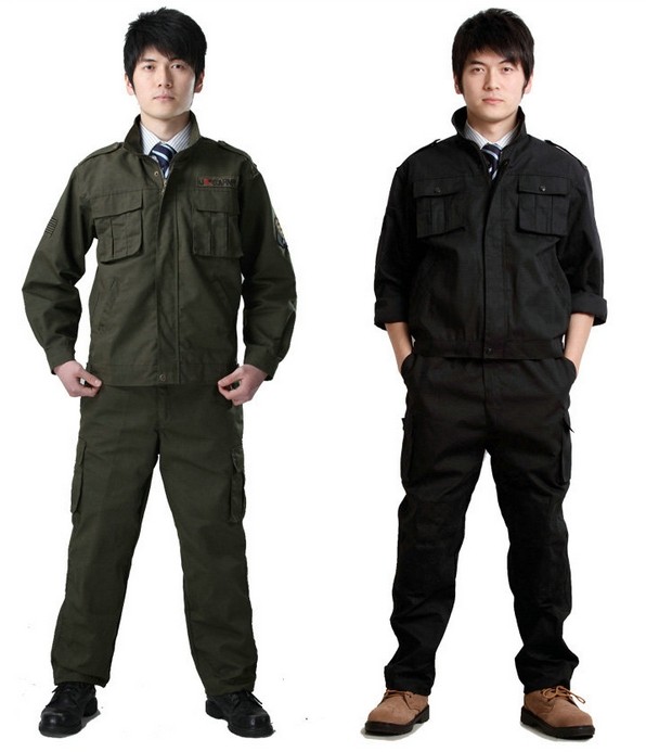 秋冬装长袖加厚工作服套装 